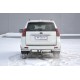 Фаркоп с нержавеющей накладкой для Toyota Land Cruiser Prado J120 2003-2009, J150 2009-2023, Lexus GX 470 2003-2009, GX 460 2009-2023 съемное крепление шара под американский квадрат