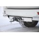 Фаркоп с нержавеющей накладкой для Toyota Land Cruiser Prado J120 2003-2009, J150 2009-2023, Lexus GX 470 2003-2009, GX 460 2009-2023 съемное крепление шара под американский квадрат