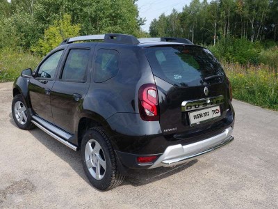 Защита заднего бампера 60 мм для Renault Duster № RENDUST12-13