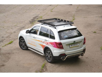 Защита порогов с алюм. площадкой d=51 мм (НПС) для Lifan X60 2012-2021