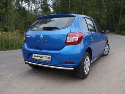 Защита заднего бампера 42 мм для Renault Sandero № RENSAN15-06