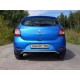 Защита заднего бампера волна 42 мм ТСС для Renault Sandero 2015-2021