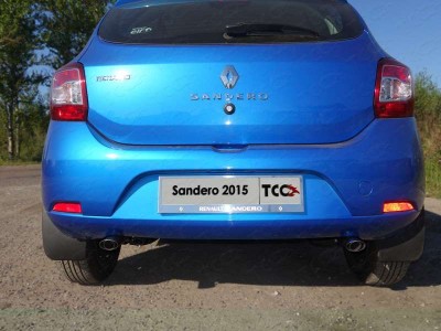 Декоративный глушитель 75-42 мм для Renault Sandero № RENSAN15-08