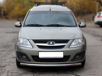Защита переднего бампера одинарная d-53 для Lada Largus 2012 – н.в. LL_1