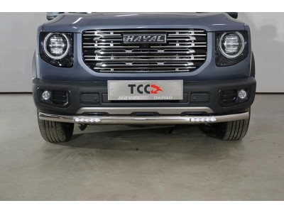 Защита передняя нижняя (с ДХО) 60,3 мм для Haval Dargo 2.0 2022 – н.в. HAVDAR22-11
