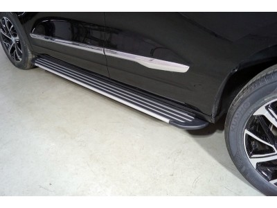 Пороги алюминиевые Slim Line Silver 1820 мм для Haval Jolion 1.5 2021 – н.в. HAVJOL21-29S