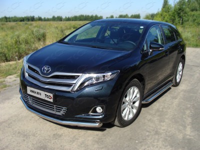 Защита переднего бампера 60 мм для Toyota Venza № TOYVEN13-02
