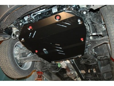Защита картера двигателя, КПП (2 мм, сталь) для Chevrolet Captiva 2011-2014 (V = 2.4 167 л.с. АКПП 4WD), Opel Antara 2010-2014 (V = 2.4)