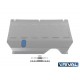 Защита картера + КПП + комплект крепежа, Rival, Алюминий,  для Chery Arrizo 6 Pro V-1.5 2022-н.в. / Chery Arizzo 7 V-1.6 2014-2016/Kaiyi e5 1.5 2021-н.в. 