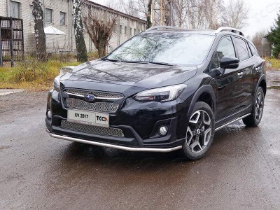 Защита переднего бампера 42 мм ТСС для Subaru XV 2017-2021