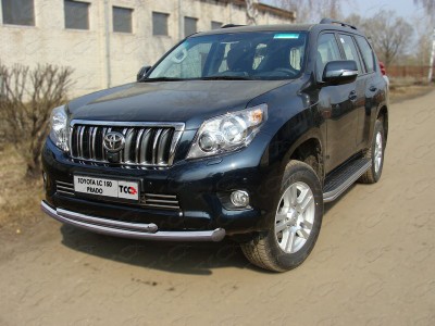 Защита передняя двойная 76-50 мм для Toyota Land Cruiser 150 № TOYLC15013-03