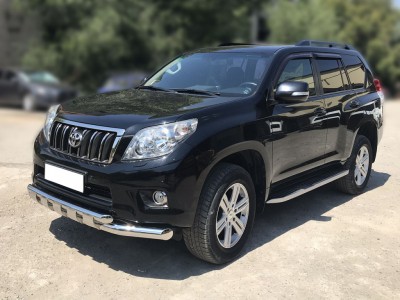 Защита переднего бампера d-76+60 с перемычками для Toyota Land Cruiser Prado 150 2009-2013 LCPR10_1.6