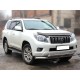 Защита переднего бампера d-76+60 (длинная) для Toyota Land Cruiser Prado 150 2009-2013