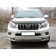 Защита переднего бампера d-76+60 (длинная) для Toyota Land Cruiser Prado 150 2009-2013