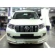 Защита переднего бампера  d-76 с доп.накладками для Toyota Land Cruiser Prado 150 STYLE 2019 – н.в.