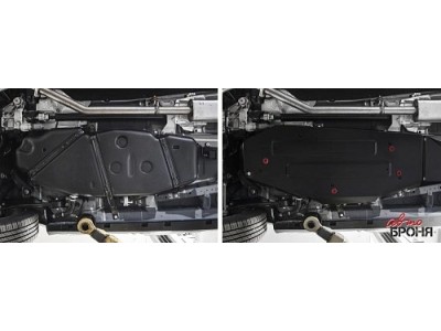Защита топливного бака, АвтоБРОНЯ, сталь для GEELY Atlas Pro 1.5 2021 - н.в.