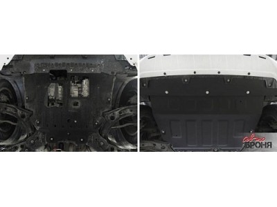Защита картера+КПП+ комплект крепежа, АвтоБРОНЯ, сталь для HAVAL Jolion 1.5 2021- н.в.