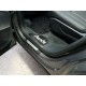 Накладки на пороги шлифованный лист надпись Audi ТСС для Audi Q7 2015-2021