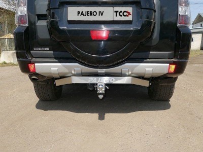 ТСУ Фаркоп ТСС надпись Pajero, шар E нержавеющий для Mitsubishi Pajero № TCU00085N