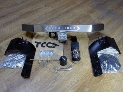ТСУ Фаркоп ТСС надпись Excalibur, шар E нержавеющий для Toyota Land Cruiser 200 Excalibur № TCU00095N