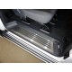 Накладки на пороги на пластик шлифованный лист 3 штуки ТСС для Volkswagen Caravelle T6 2015-2021