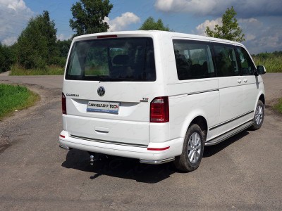 Защита задняя уголки 42 мм ТСС для Volkswagen Transporter T6 2015-2021