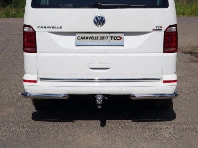 Защита задняя уголки 60 мм для Volkswagen Caravelle T6 № VWCARAV17-25