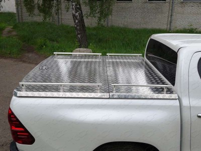 Рейлинг короткий (комплект) для Toyota Hilux/Hilux Exclusive 2015-н.в. №TOYHILUX15-43