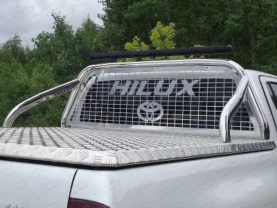 Защита кузова пикапа и заднего стекла с фарой 75х42 мм для Toyota Hilux № TOYHILUX15-42