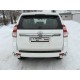 Защита задняя двойные уголки 76-42 мм ТСС для Toyota Land Cruiser 150 2013-2017