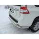 Защита заднего бампера овальная 75х42 мм ТСС для Toyota Land Cruiser 150 2013-2017