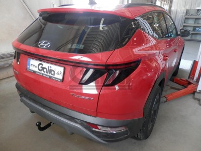 Фаркоп оцинкованный для Hyundai Tucson 2021-2024, 2024-н.в., Kia Sportage 2022-н.в. быстросъемное крепление шара