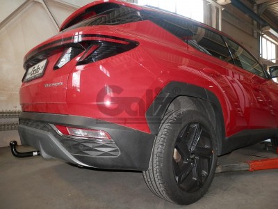 Фаркоп оцинкованный для Hyundai Tucson 2021-2024, 2024-н.в., Kia Sportage 2022-н.в. быстросъемное крепление шара