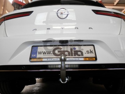 Фаркоп оцинкованный для Peugeot 308 SW хетчбек 5 дверей 2022-н.в., Opel Astra L хетчбек 5 дверей 2022-н.в. условно-съемное крепление шара