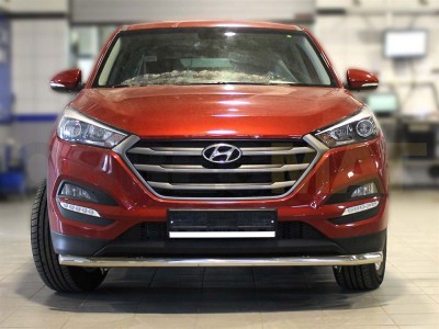 Защита переднего бампера 53 мм для Hyundai Tucson № HNT15_1
