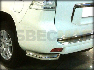 Защита задняя уголки 76 мм короткие для Toyota Land Cruiser Prado 150 № LCPR13_3.2