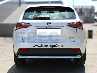Защита заднего бампера 60 мм для Lexus NX200/300h № LNX_3