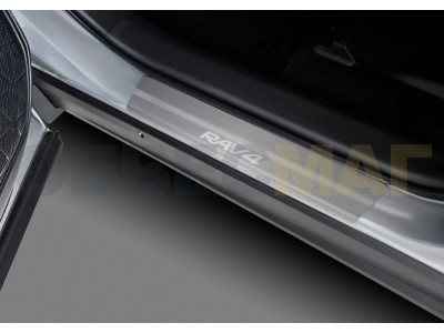 Накладки на пороги Rival, 4 шт для Toyota RAV4 2019-2021