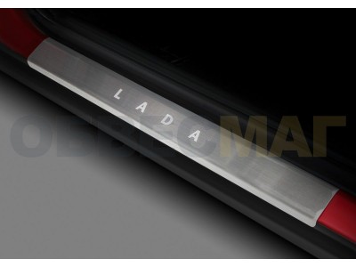 Накладки на пороги Rival, 4 шт для Lada Priora/ВАЗ 2110/2111/2112 1995-2018