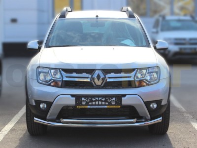 Защита передняя двойная 60-53 мм для Renault Duster Dakar № RDD17_1.1