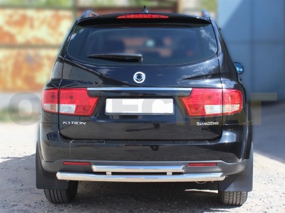 Защита заднего бампера двойная 60-53 мм для Ssang Yong Kyron № SSK 3.3