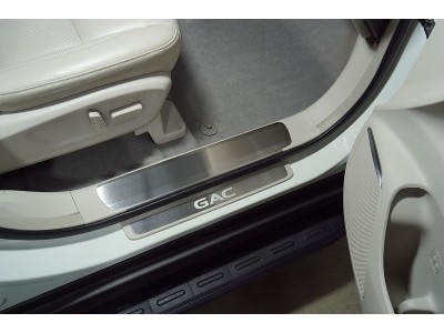 Накладки на пластиковые пороги (лист шлифованный) 2шт для GAC GS8 2019-2021 GACGS821-02