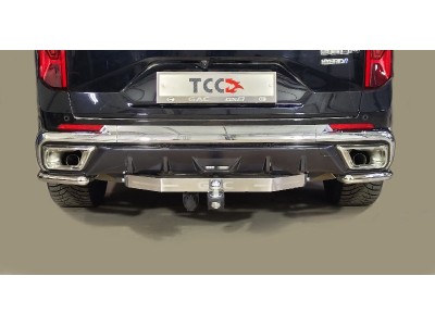Защита задняя (уголки) 42,4 мм ТСС для GAC GS8 II Рестайлинг / Hybrid 2021 – н.в.