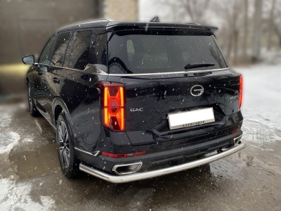 Защита заднего бампера полноразмерная d-60 для GAC GS8 II Рестайлинг 2021 – н.в. GGS8_3.1