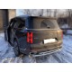 Защита заднего бампера радиусная двойная d-60+43 Технотек для GAC GS8 II Рестайлинг 2021 – н.в.