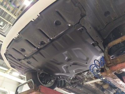 Защита картера, КПП (композит 6 мм) для Toyota Corolla 2019-н.в. (V - все; КПП - все) №24.35k