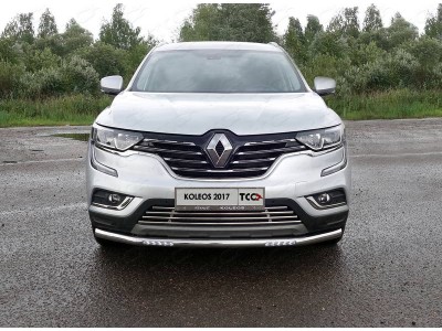 Защита переднего бампера с ДХО 60 мм для Renault Koleos № RENKOL17-41