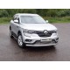 Защита передняя овальная 75х42 мм ТСС для Renault Koleos 2018-2021