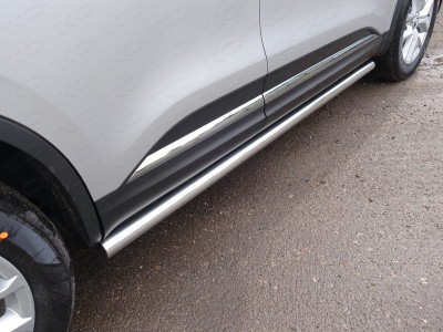 Пороги труба 60 мм для Renault Koleos № RENKOL17-31