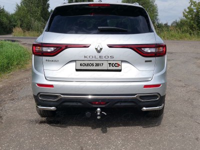 Защита задняя уголки 42 мм для Renault Koleos № RENKOL17-38